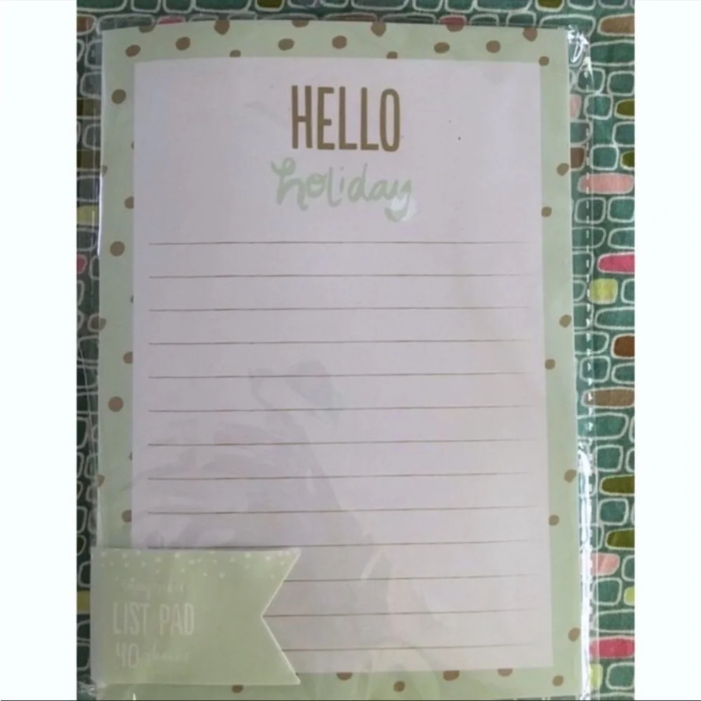 Christmas Planner Accessories Stationery Journal List Pad Pencils Pen Page Flags